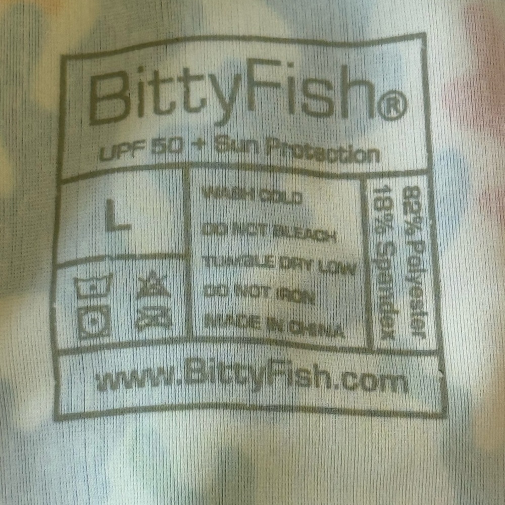 Bitty Fish - Colorful Coral Print- Women’s Rash Guard - Large View 2